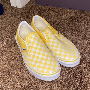 Yellow checker vans